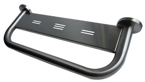 Fogantyú polccal 58x8 cm rozsdamentes acél/ezüst