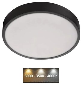EMOS LED Mennyezeti lámpa LED/28,5W/230V 3000/3500/4000K á. 30 cm fekete EMS960