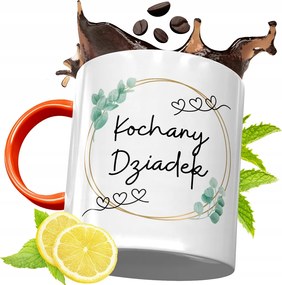 Narancssárga Bögre Nagypapának Ajándék fényképes nyomtatással