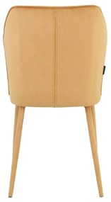 Sárga bársony étkezőszék szett 2 db-os Wilma – Støraa