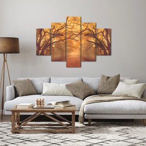 Egy út képe egy őszi tájon (150x105 cm)