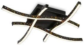 Brilo Brilo - LED Felületre szerelhető csillár REY 4xLED/6W/230V fekete BL1291
