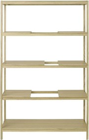 Natúr színű polcos állvány tölgyfa dekorral 105x170x40 cm Sukoya – Blomus