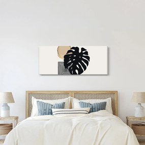 Kép - Absztrakció trópusi levelekkel N⁰2 (120x50 cm)