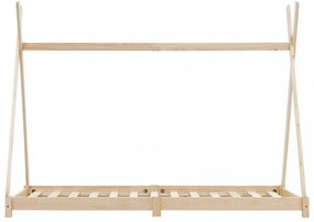 tömör fenyőfa gyerekágy-keret 80 x 160 cm