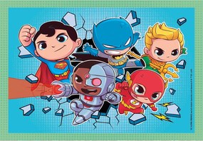 DC Super Hero Mini-mates 4 az 1-ben puzzle Clementoni