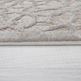 Szürke kerek kültéri szőnyeg ø 160 cm Argento - Flair Rugs