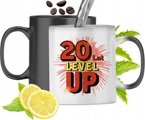 Mágikus Bögre 20. Születésnapra Színváltós Nyomtatott Fényképpel