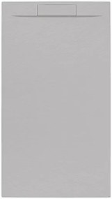 Zuhanytálca négyszögletes SAT Fusion 140x80 cm öntött márvány gris perla SATFU14080GRP