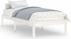 vidaXL fehér tömör fenyőfa ágykeret 90x200 cm