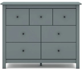 Szürkészöld borovi fenyő komód 110x80x40 cm Misti – Marckeric