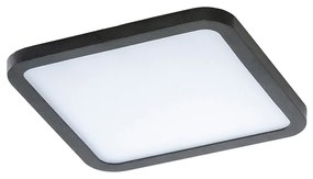 Azzardo Slim fürdőszobai mennyezeti lámpa, fekete, 3000K melegfehér, beépített LED, 12W, 1000 lm, AZ-2836