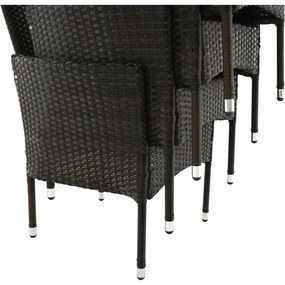 Kerti bútor szett LT3930 barna-bézs rattan