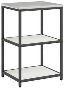 Konyhai Tároló Készlet polcokkal 2 pcs Fehér 120 x 50 x 92 cm