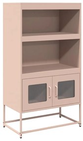 Highboard rózsaszín 68x39x123 cm Acél