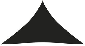 fekete háromszögű oxford-szövet napvitorla 5 x 5 x 6 m