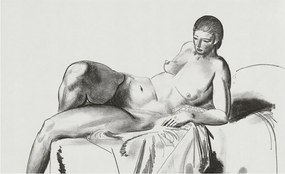 Fotótapéta Flizelin Fal a Hálószobába Művészi akt 416x254 Ragasztó