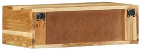 tömör akácfa falra szerelhető TV-szekrény 60x30x19 cm