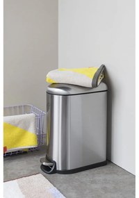 Ezüstszínű rozsdamentes acél pedálos szemetes 10 l Wather – Mette Ditmer Denmark