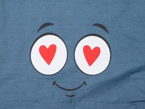 Mikroszálas ágyneműhuzat EMOJI KINYÚJTOTT nyelvvel szürke Ágyneműhuzat mérete: 2 db 70 x 90 cm | 200 x 220 cm