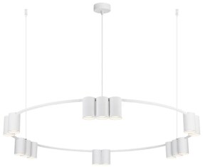 Csillár zsinóron GENESIS 15xGU10/8W/230V fehér