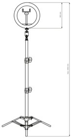 Polux SELFIE 327598 Asztali lámpa 1x15W/LED 2700K-4000K-6000K 330lm IP20