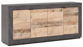 RUNEA komód, világosbarna/antracit