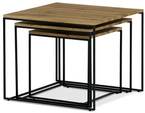 Dohányzóasztal 60×60 cm, MDF, Vad Tölgy. AF-3008 OAK