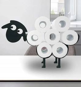 Wc-papír Tartó Állvány Bárány Kos Fekete Fém Több Tekercs