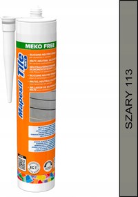 Semleges matt szilikon Mapei Mapesil Tile Matt 300ml szín 113 szürke