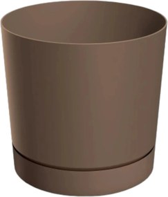 Virágtartó Műanyag Virágtartó Kerek Rusztikus Tégla 24 CM