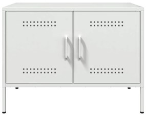 2 db fehér acél TV-szekrény 68 x 39 x 50,5 cm