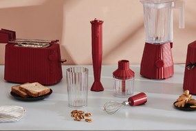 Design botmixer mérőpohárral és kézi habverővel, fekete, átm. 7 cm - Alessi