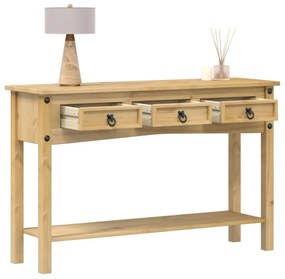 Corona tömör fenyőfa konzolasztal 114 x 34,5 x 73 cm