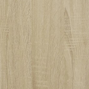 sonoma tölgy színű fém ágykeret matrac nélkül 90x190 cm
