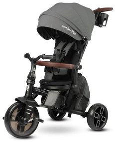 QPlay - Gyerek tricikli 7 az 1-ben COMFO MAX szürke