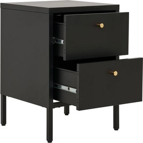 Fekete fém éjjeliszekrény Dalby – House Nordic