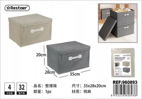 Tároló doboz fedéllel 35x28x20cm