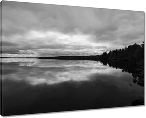 Vászonkép 70x50 Tó Lappföld Finnország