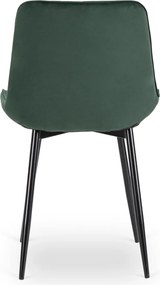 CHRIS szék zöld bársony