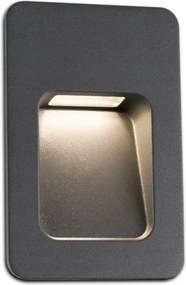 Faro Nase Rct süllyesztett Led fali lámpa, sötétszürke, IP44, 3W