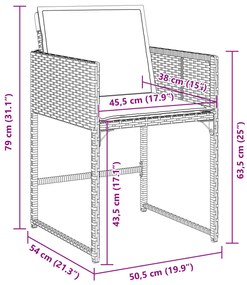 5 Darabos Kert Étkezőszett Párnákkal Bézs Poly Rattan, Kert Asztal Fekete 160x80x73 cm Edzett Üveg
