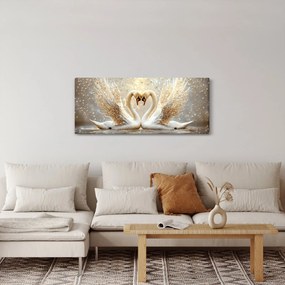 Kép - Arany hattyúk (120x50 cm)
