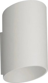 Fali lámpa modern fehér ferde díszcső nappaliba Zuma Line