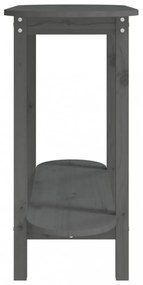 szürke tömör fenyőfa tálalóasztal 110 x 40 x 80 cm