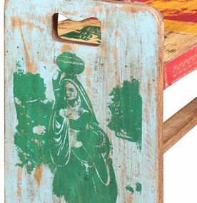 vidaXL tömör újrahasznosított fa Cola pad 100 x 30 x 50 cm