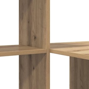 Asztal polcokkal kézműves tölgy 131.5 x 50 x 106.5 cm Faanyag
