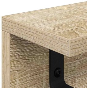 Fali Kabáthorog sonoma tölgy 60 x 10.5 x 10.5 cm Faanyag