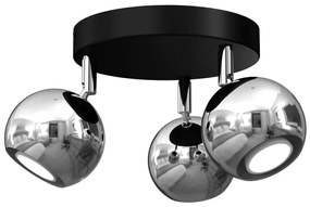 Spotlámpa COMET 3xGU10/8W/230V fekete/fényes króm