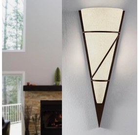 EGLO 87793 - PASCAL 1 fali lámpa 1xE14/60W antik barna/fehér